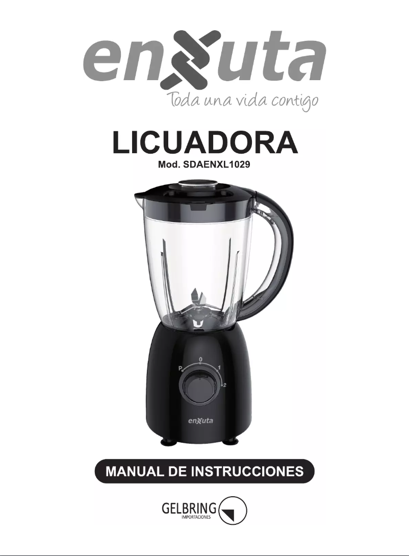 Page 1 of the manual User Manual Enxuta SDAENXL1029