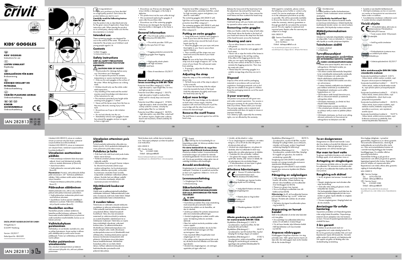 Page 1 of the manual User Manual Crivit IAN 282813