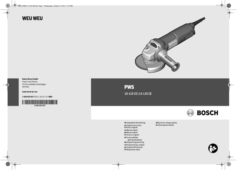 First page image of the manual for PWS 13-125 CE