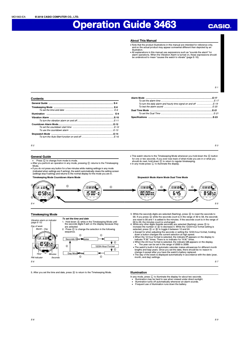 First page image of the manual for Collection TRT-110H-2AVEF