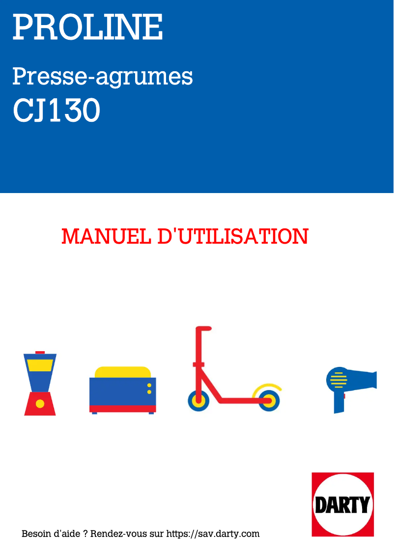 First page image of the manual for CJ130