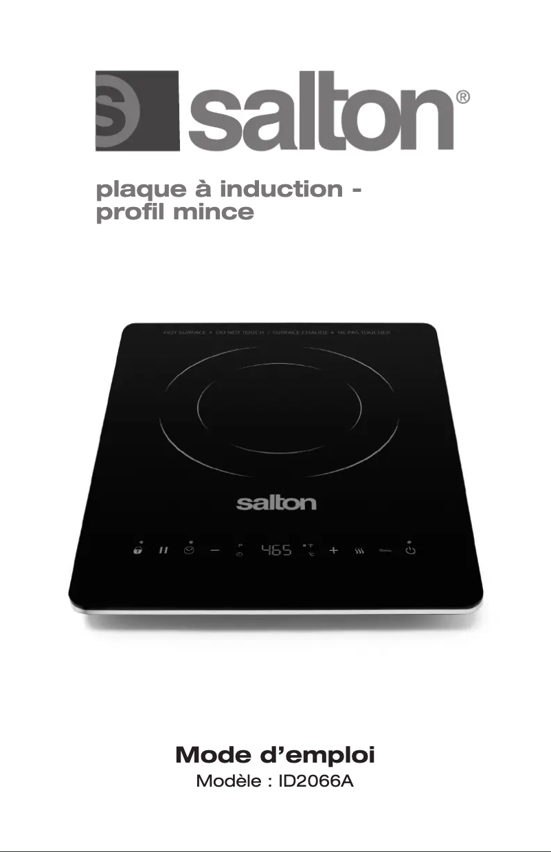 Page 1 of the manual User Manual Salton ID2066