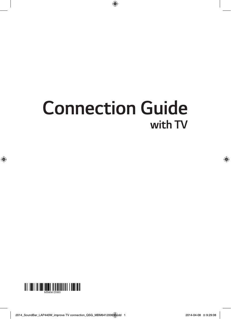 Page 1 of the manual User Manual LG SoundPlate LAP440W