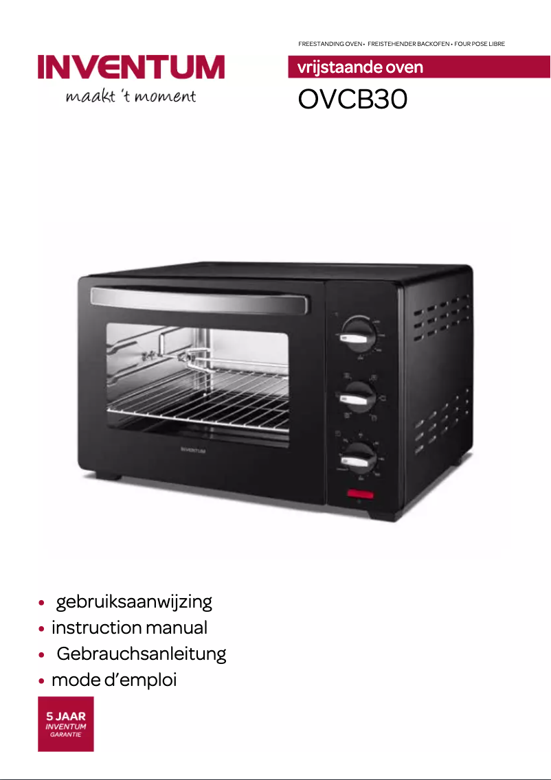 Page 1 of the manual User Manual Inventum OVCB30