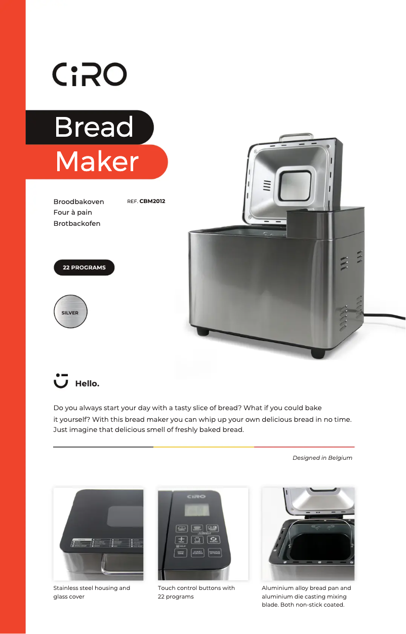 First page image of the manual for CBM2012