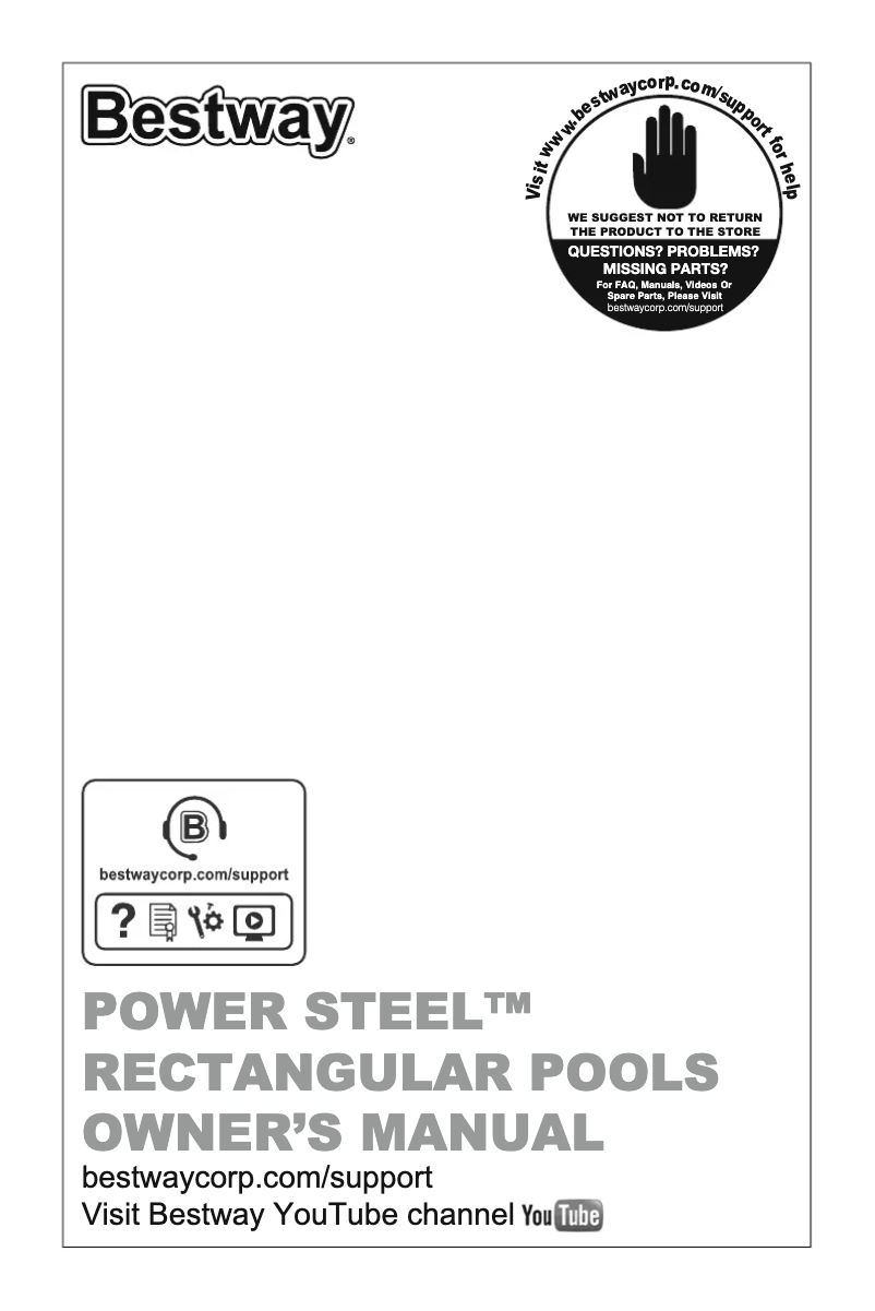 First page image of the manual for Power Steel 56476