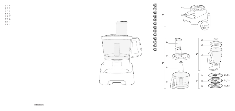 Page 1 of the manual User Manual Moulinex Double Force FP824H27