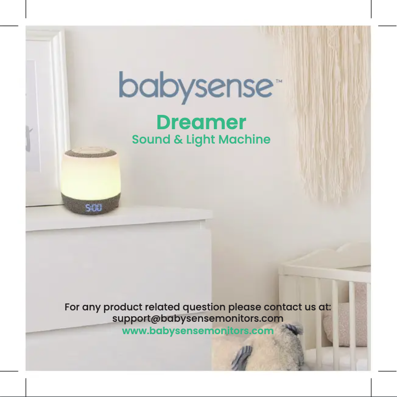 Page 1 of the manual User Manual Babysense Dreamer