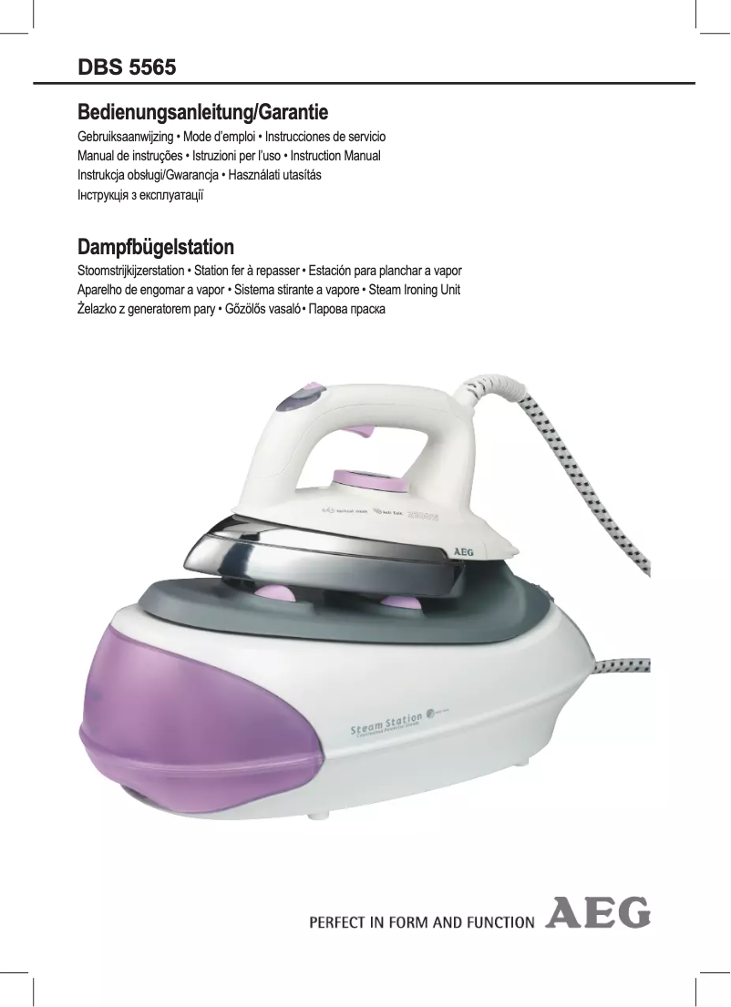 Page 1 of the manual User Manual AEG DBS 5565