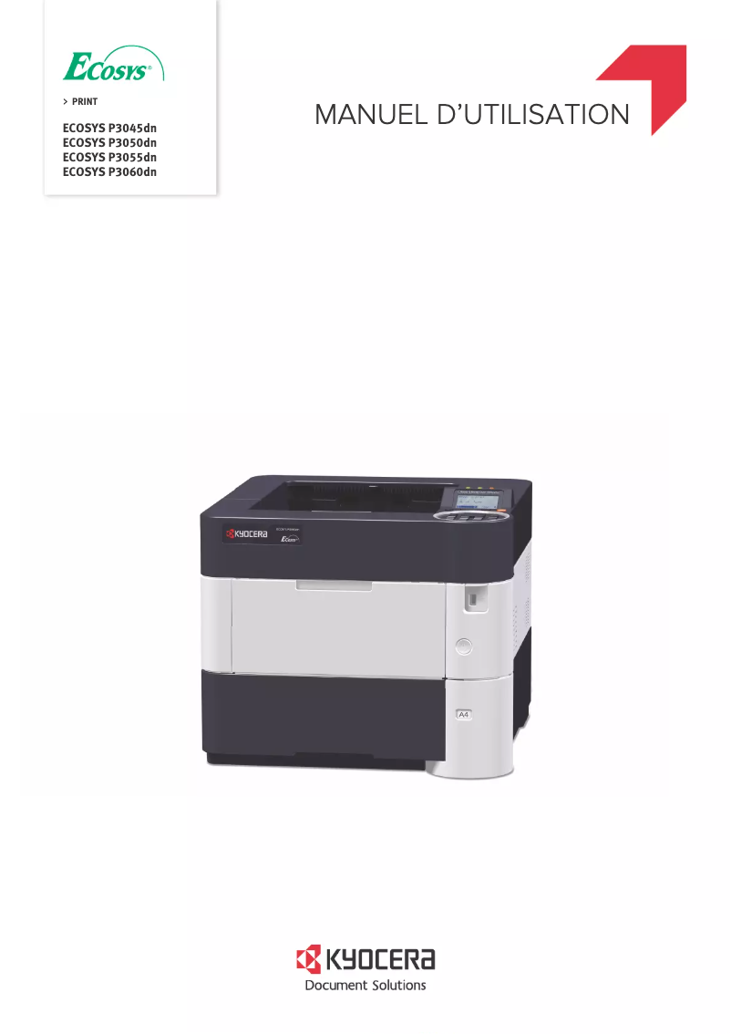 Page 1 of the manual User Manual Kyocera ECOSYS P3055dn