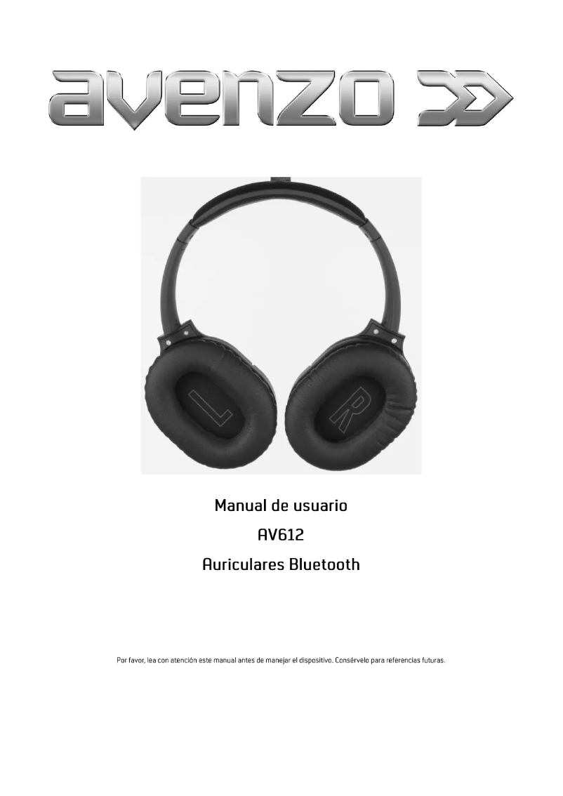 Page 1 of the manual User Manual Avenzo AV612PT