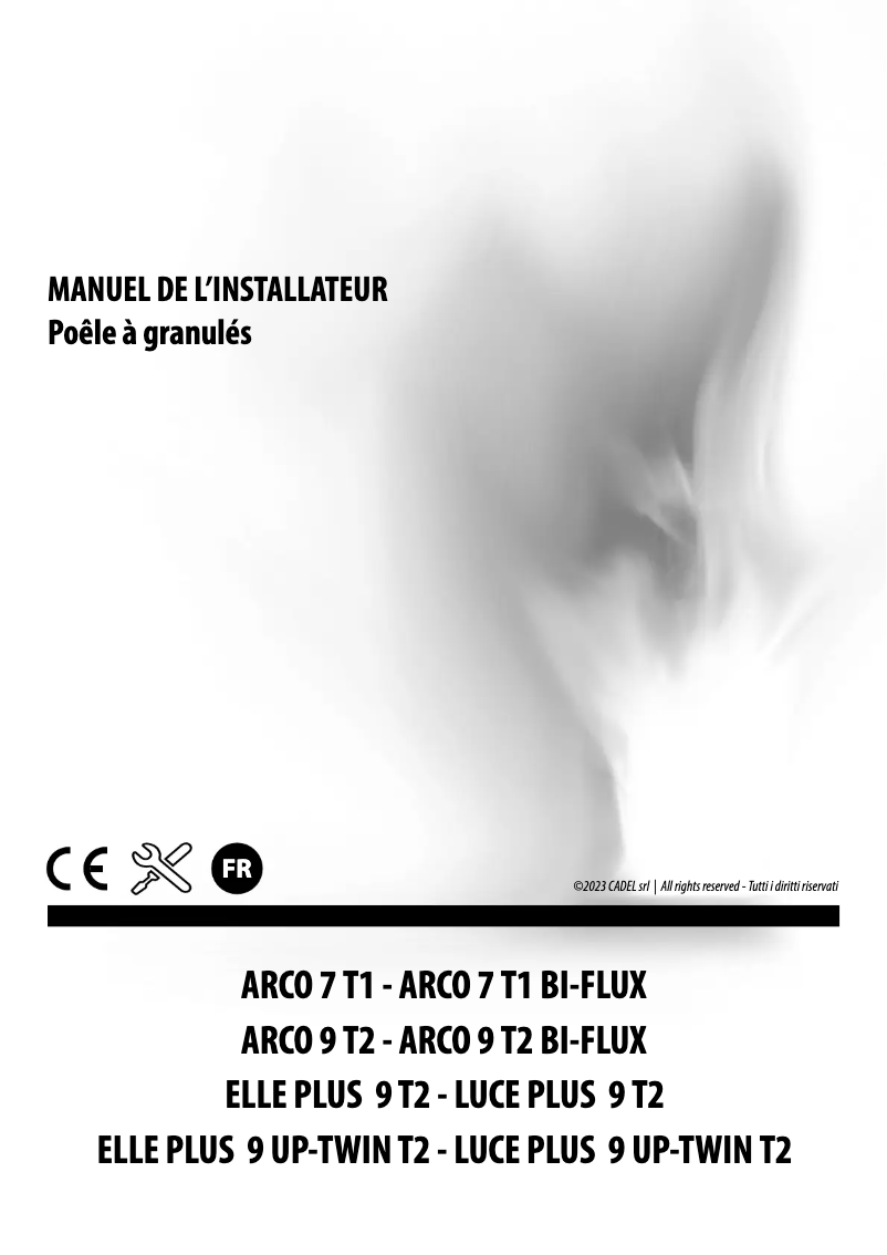 Page 1 of the manual Installation Guide Cadel Elle Plus 9