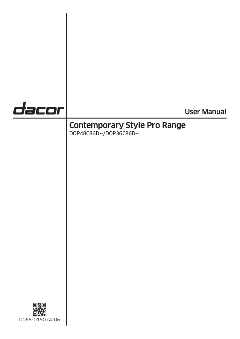 First page image of the manual for DOP48C86DLS