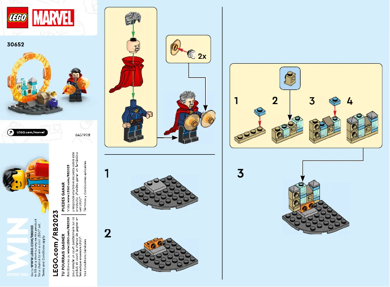 Page 1 of the manual User Manual Lego Marvel 30652