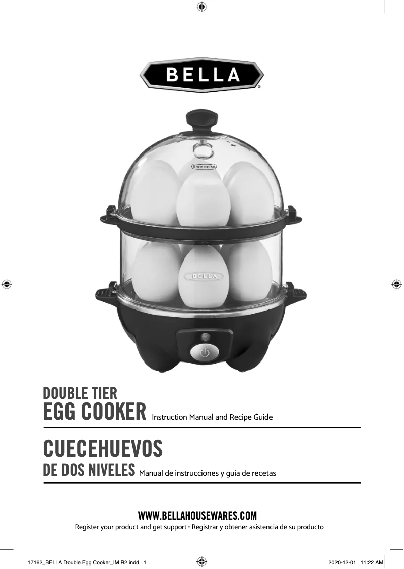 First page image of the manual for Double Tier Egg Cooker
