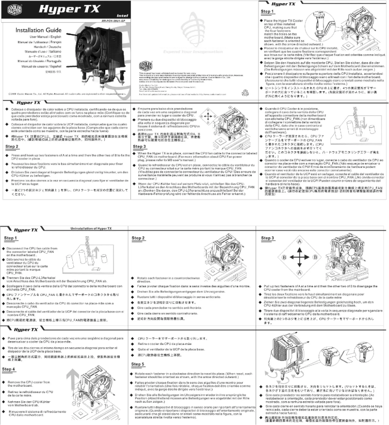 Page 1 of the manual User Manual Cooler Master Hyper TX