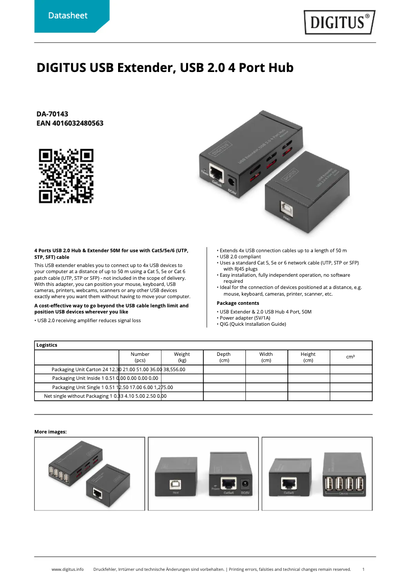 First page image of the manual for DA-70143