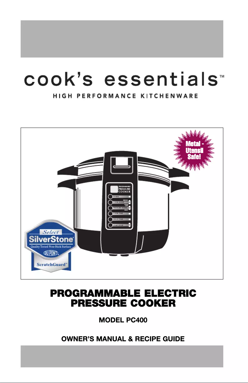 First page image of the manual for PC400