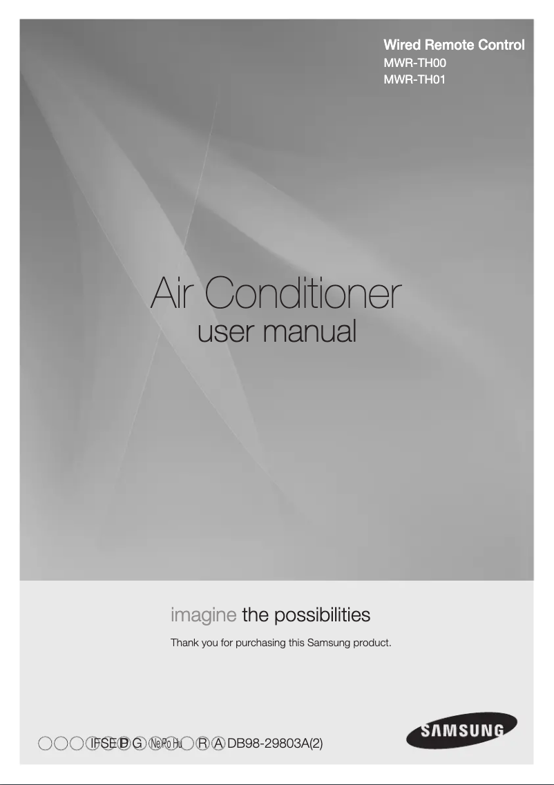 Page 1 of the manual User Manual Samsung MWR-TH01