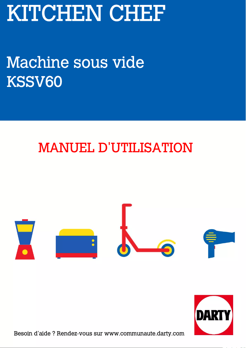 First page image of the manual for KSSV60