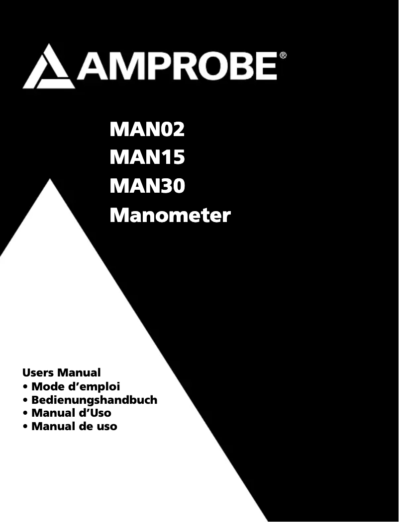 First page image of the manual for MAN15