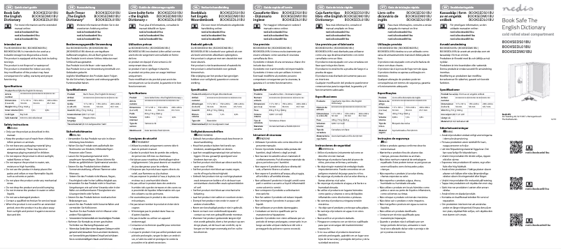 Page 1 of the manual User Manual Nedis BOOKSEDS01BU