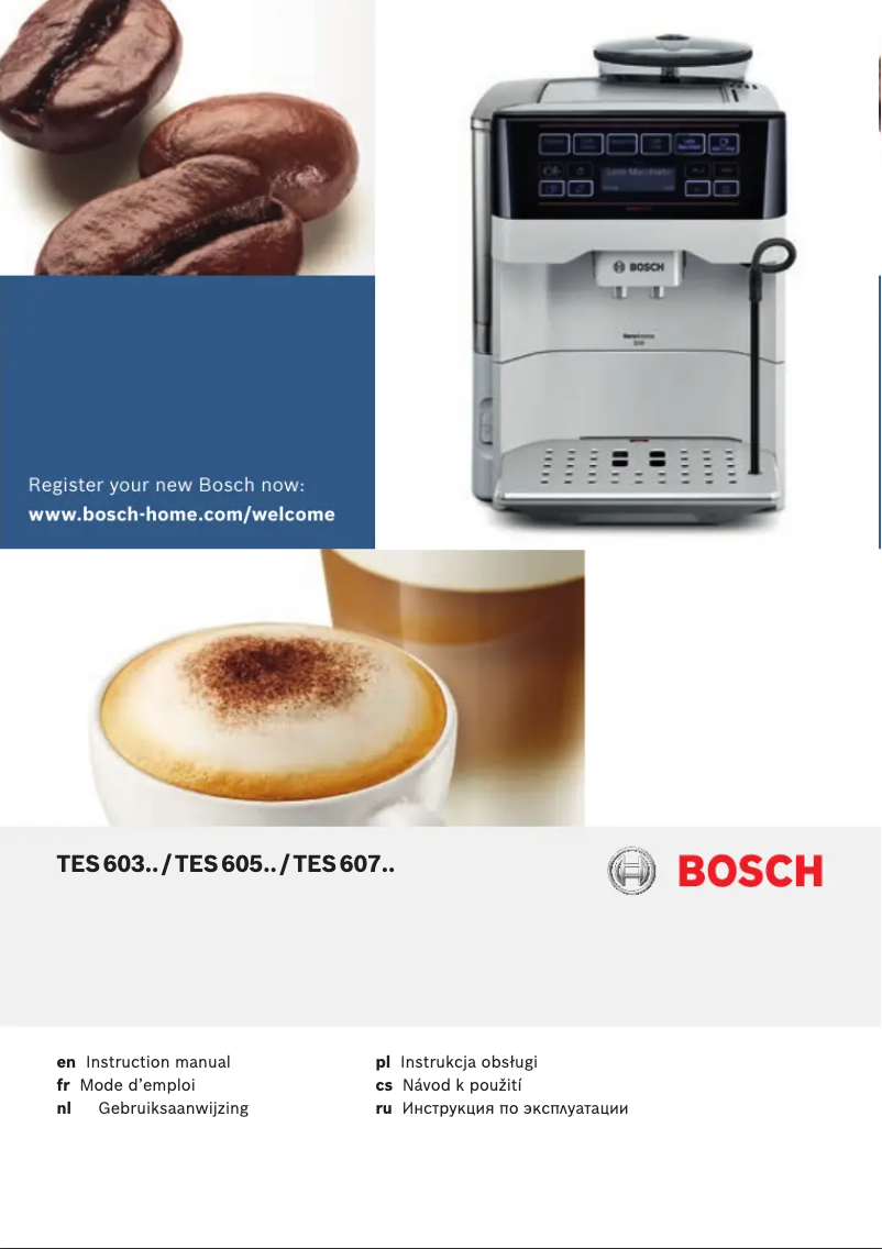 Page 1 of the manual User Manual Bosch TES60523RW