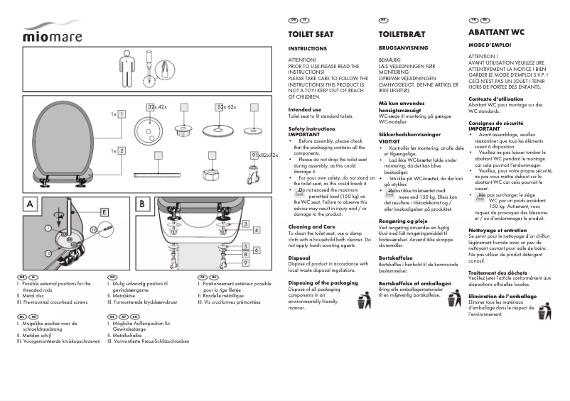 First page image of the manual for IAN 273619