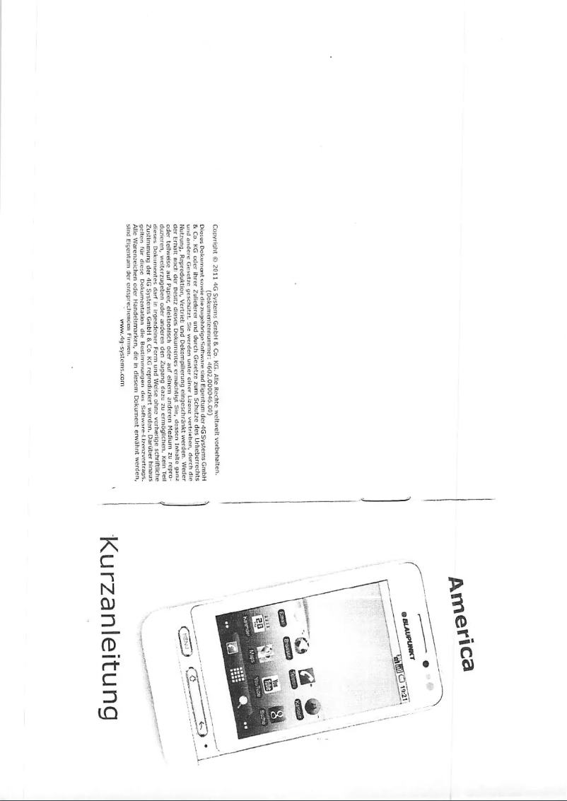 First page image of the manual for America