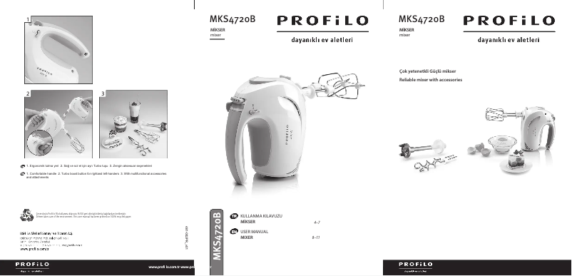 Page 1 of the manual User Manual Profilo MKS4720B