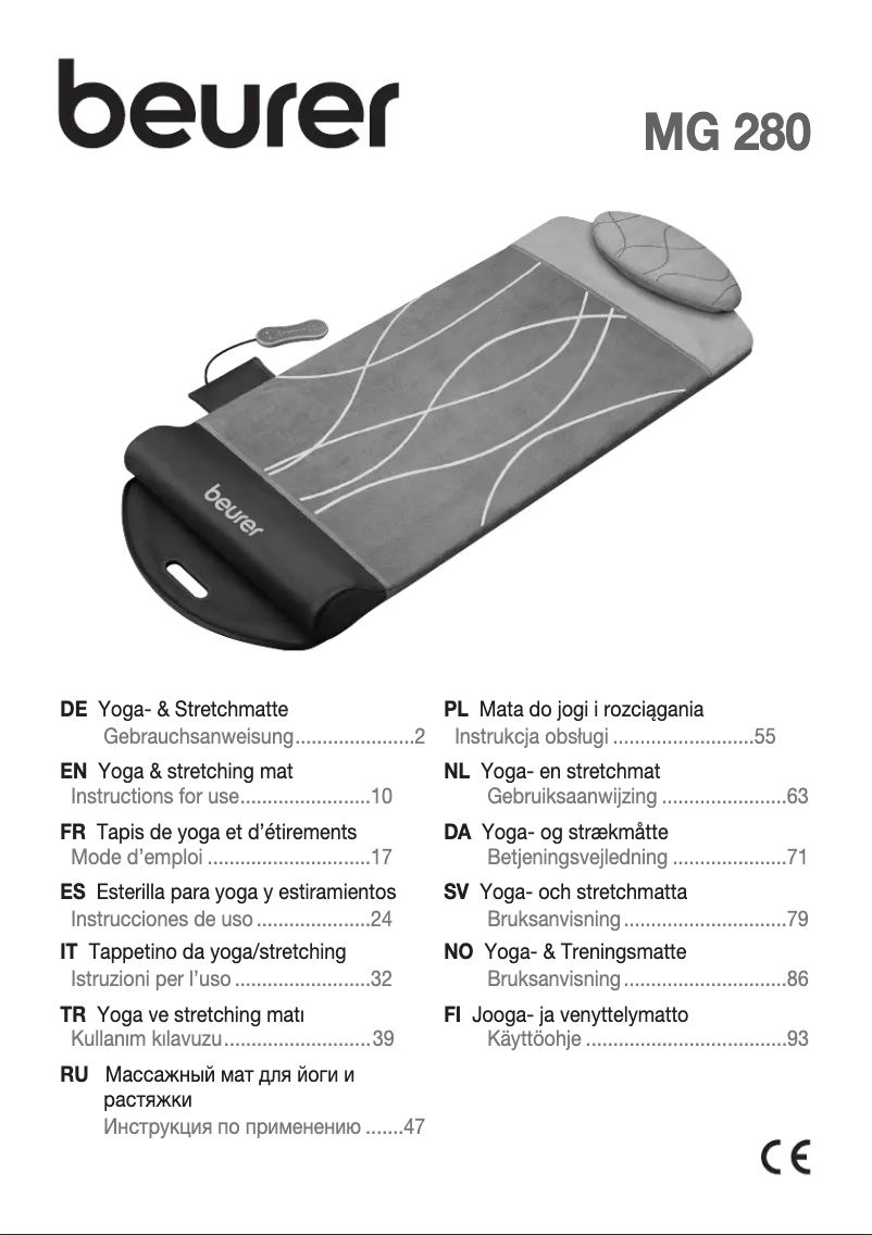 First page image of the manual for MG 280