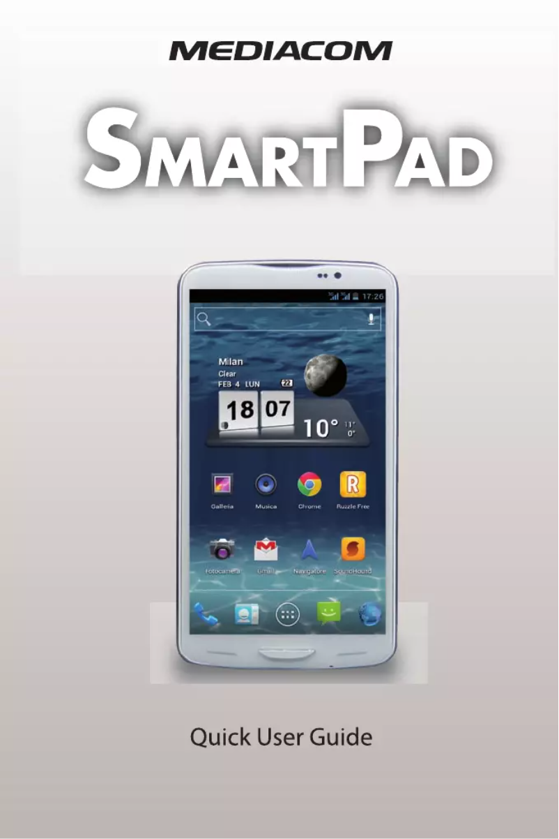 Page 1 of the manual User Manual Mediacom PhonePad Duo S650