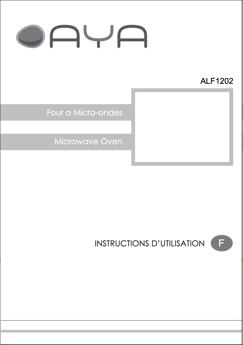 First page image of the manual for ALF1202