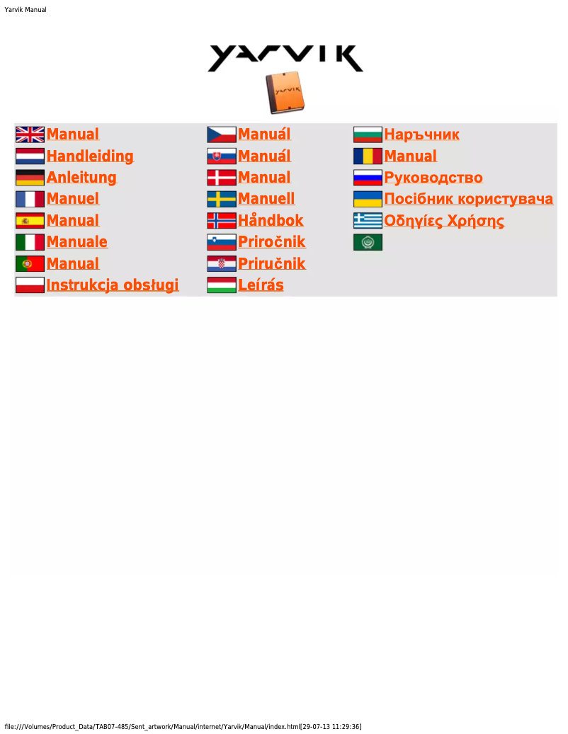 First page image of the manual for Noble Mini