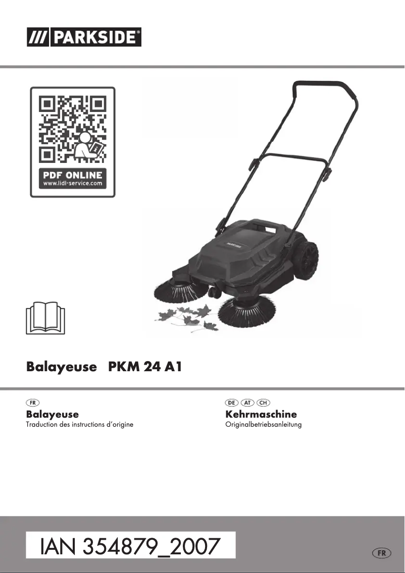 First page image of the manual for PKM 24 A1