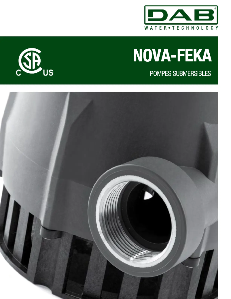 First page image of the manual for FEKA