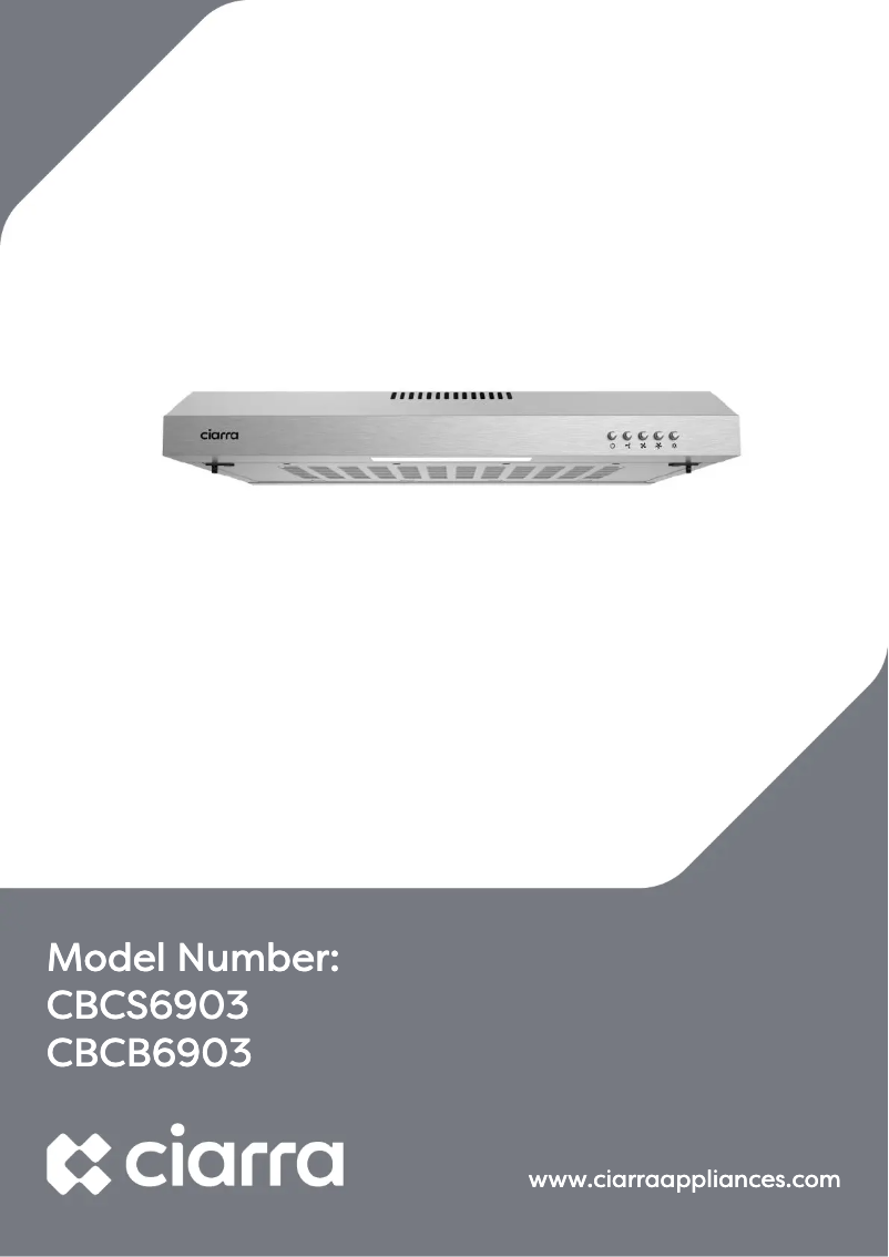 First page image of the manual for CBCB6903