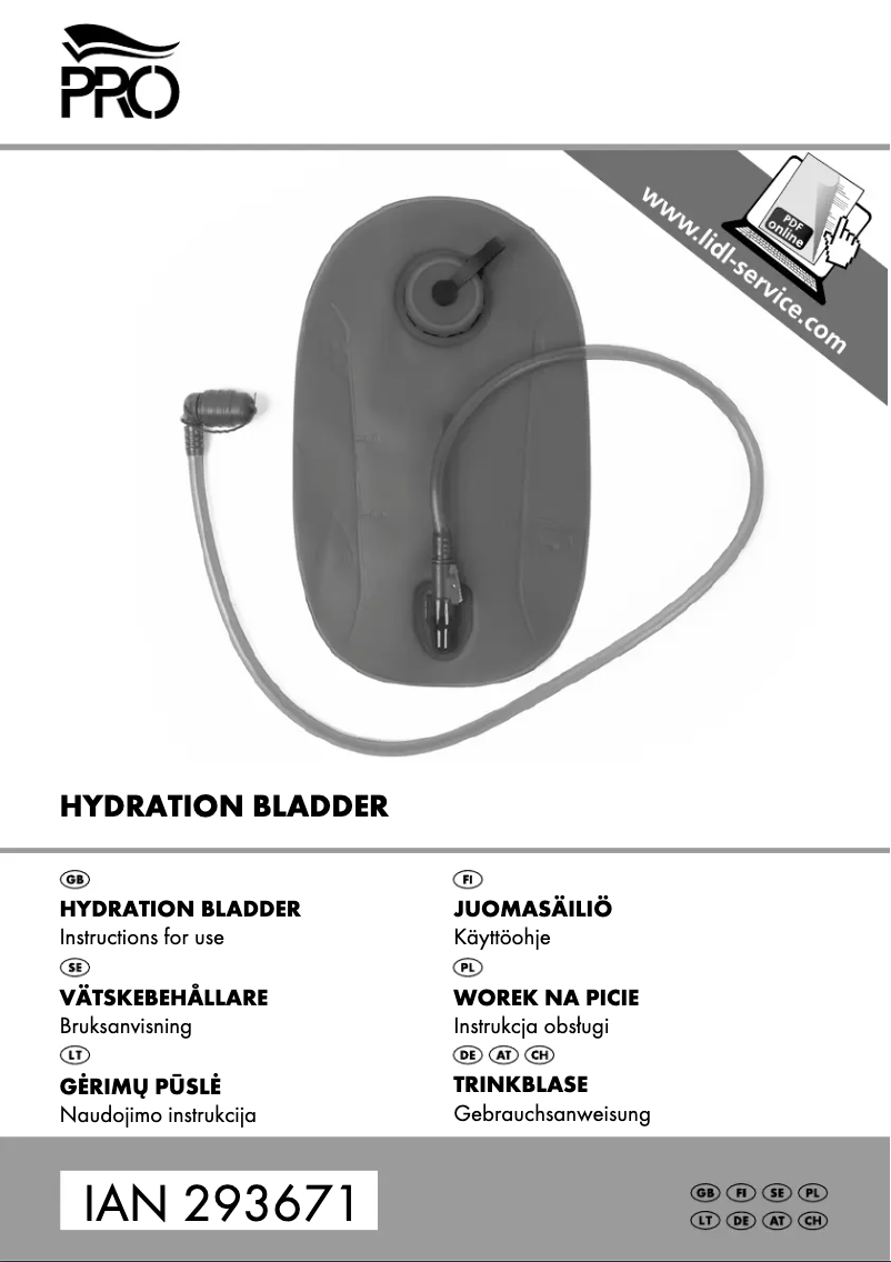 First page image of the manual for IAN 293671