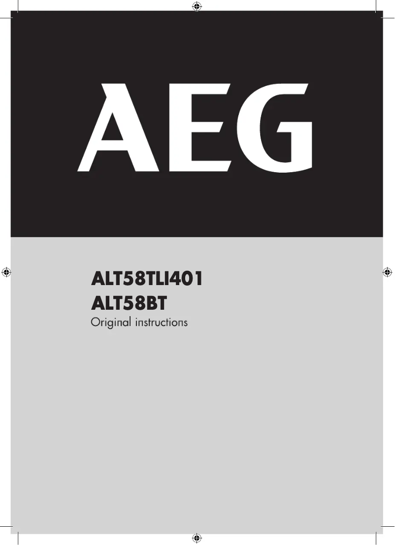 First page image of the manual for ALT58BT