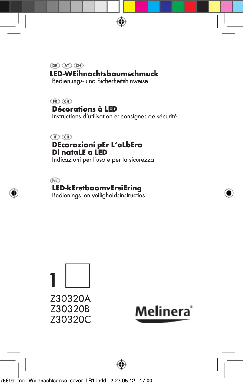 Page 1 of the manual User Manual Melinera Z30320A