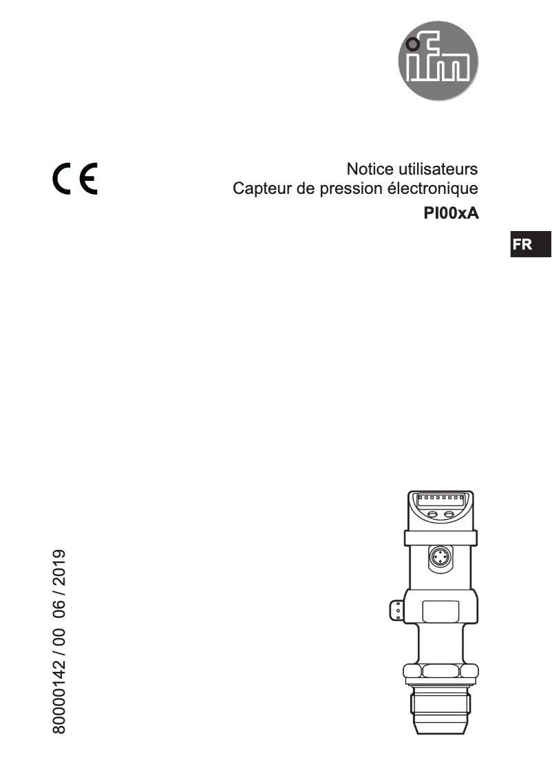 First page image of the manual for PI009A