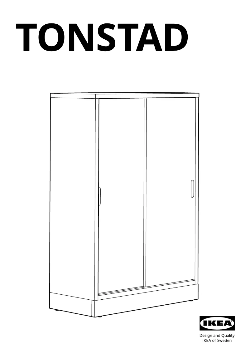 Page 1 of the manual User Manual Ikea TONSTAD 005.569.85