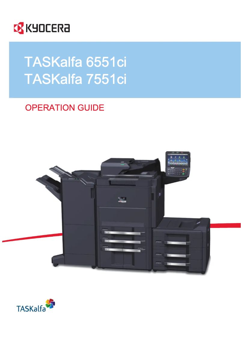 First page image of the manual for TASKalfa 4551ci
