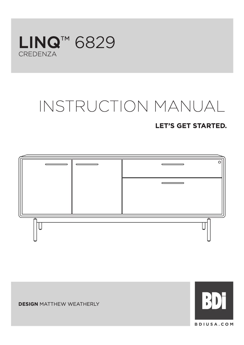 First page image of the manual for LINQ 6829