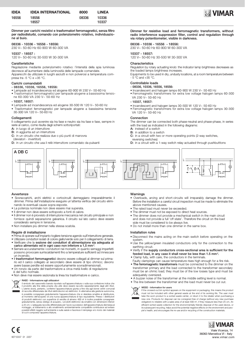 First page image of the manual for 08336