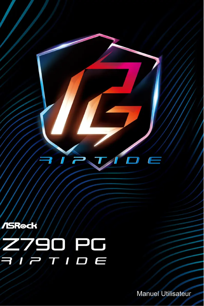Image de la première page du manuel de l'appareil Z790 PG Riptide