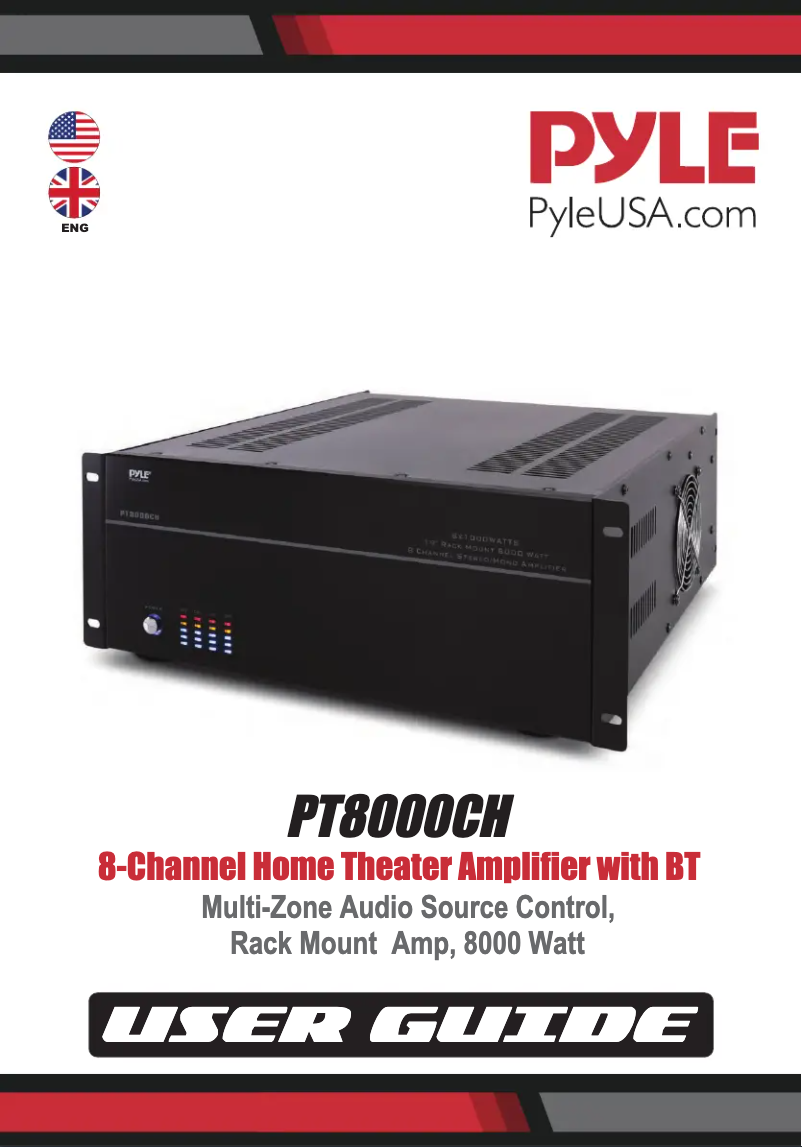 First page image of the manual for PT8000CH