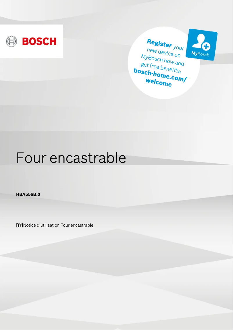 First page image of the manual for HBA556BS0