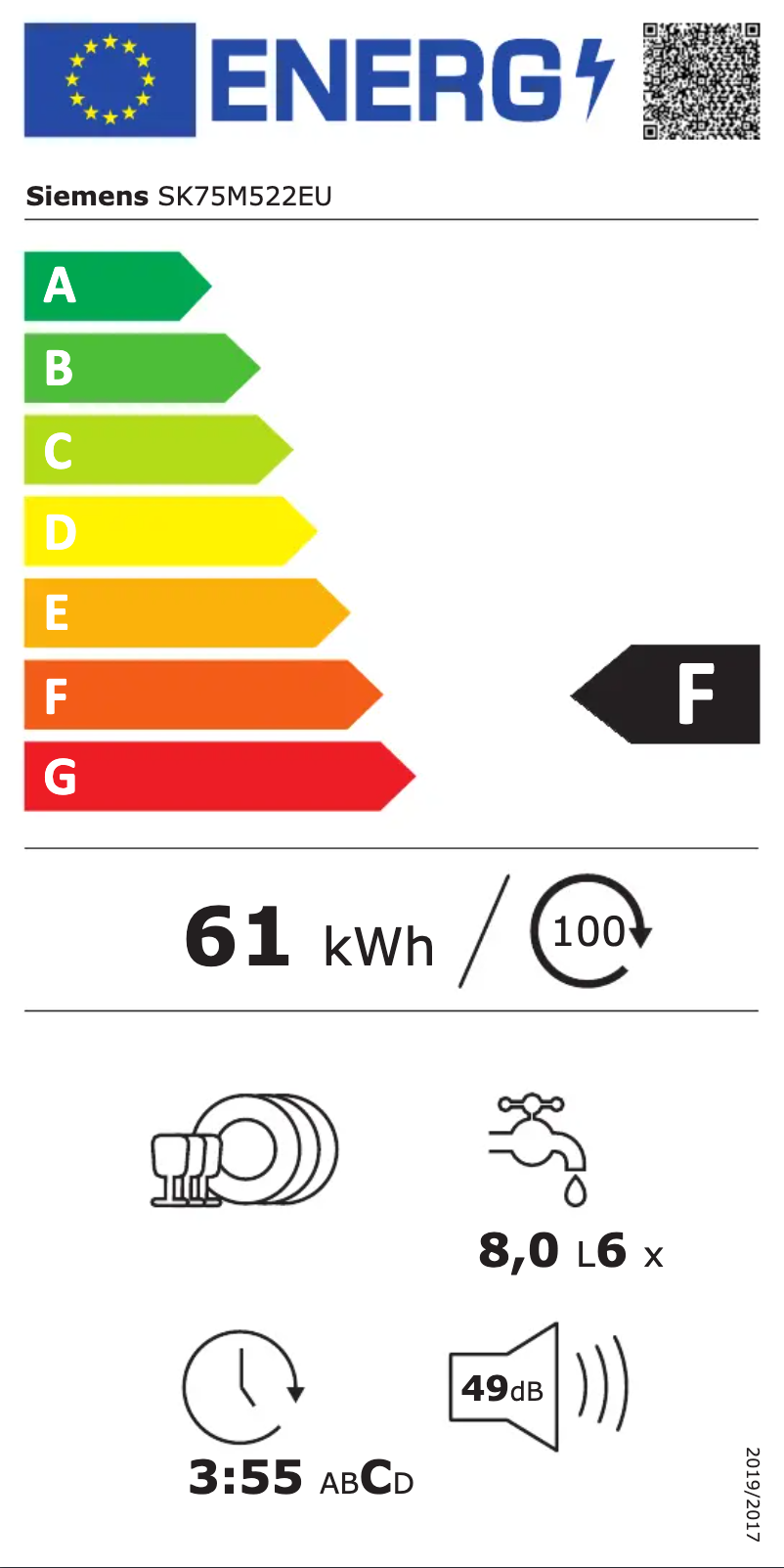 First page image of the manual for iQ500 SK75M522EU