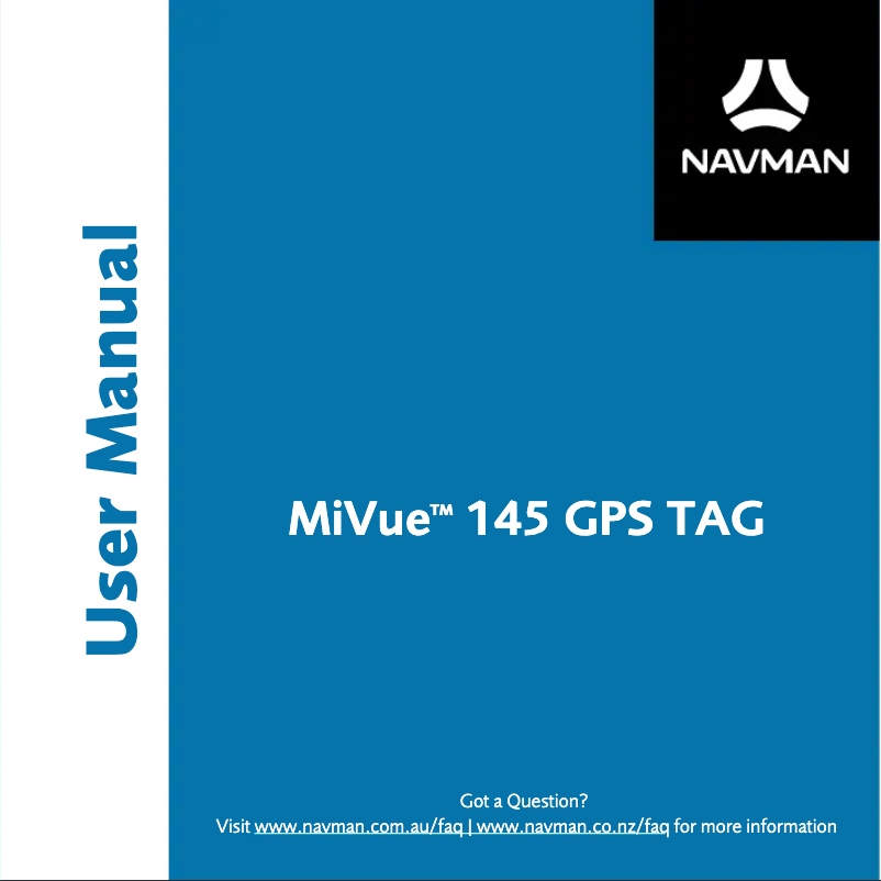 First page image of the manual for MiVue 145 GPS TAG